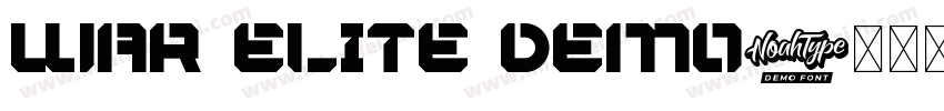 war elite demo字体转换